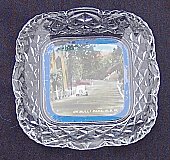 Advertising Glass dish