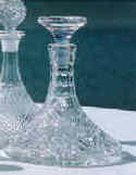 Cut glass ships decanter