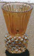 Carnival glass thistle vase