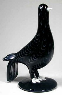 Venini glass bird by Fulvio Bianconi