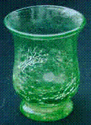 crackle glass vase