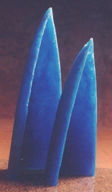 Two canoes sculpture by Shona Firman 