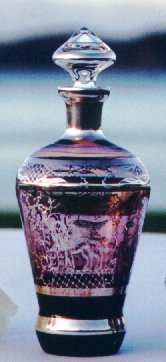 Silver overlay decanter